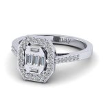 0.58 Baget Pırlanta Yüzük - Görsel 2