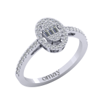 0.38 Baget Pırlanta Yüzük