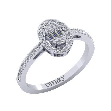 0.38 Baget Pırlanta Yüzük