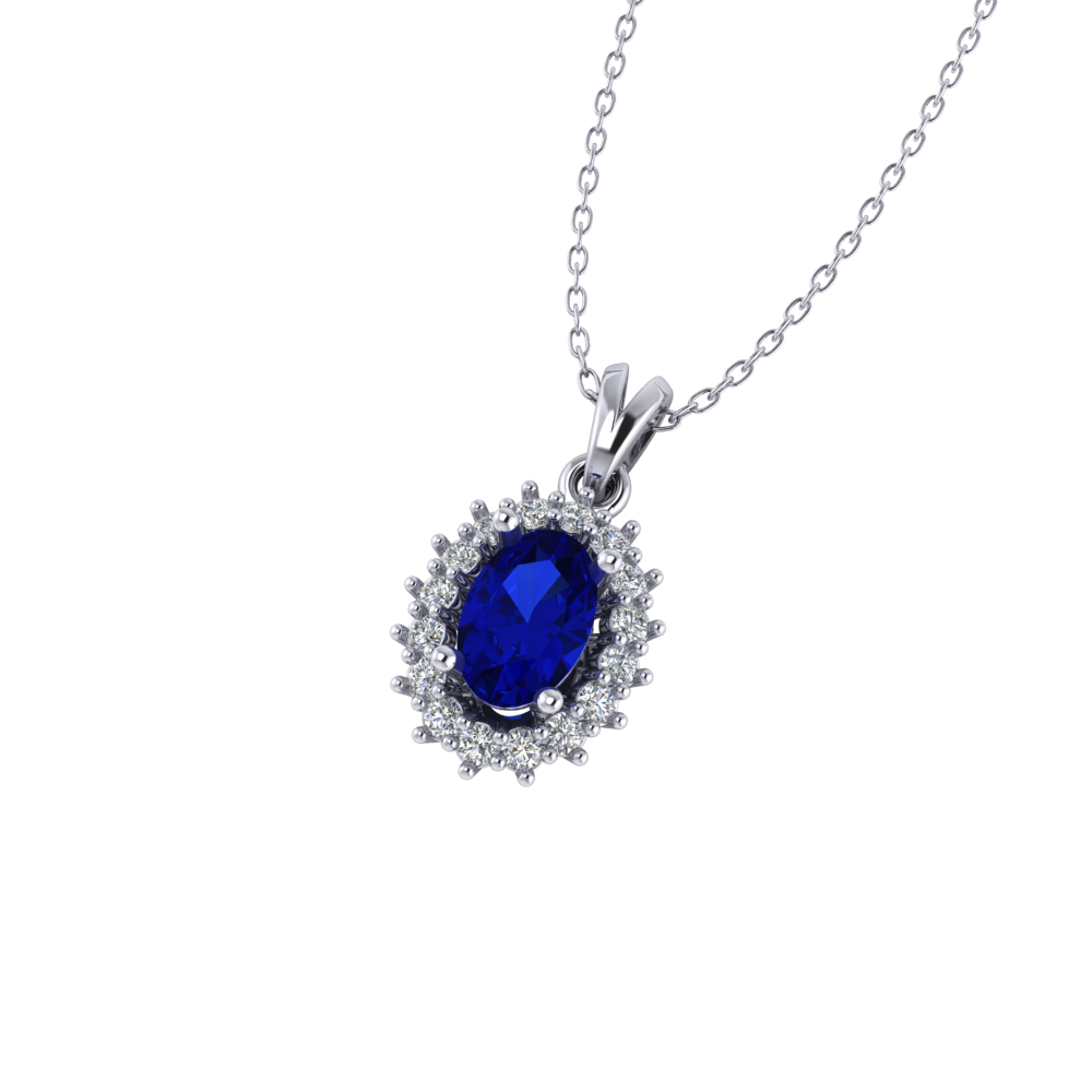 imgi_27_6728a7f144977-32370-1 0.72 Safir Pırlanta Kolye - Görsel 1