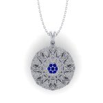 0.39 Safir Pırlanta Kolye