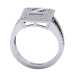 0.74 Pırlanta Harfli Taşlı Yüzük - Görsel 4