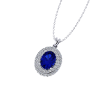 1.46 Safir Pırlanta Kolye - Görsel 3