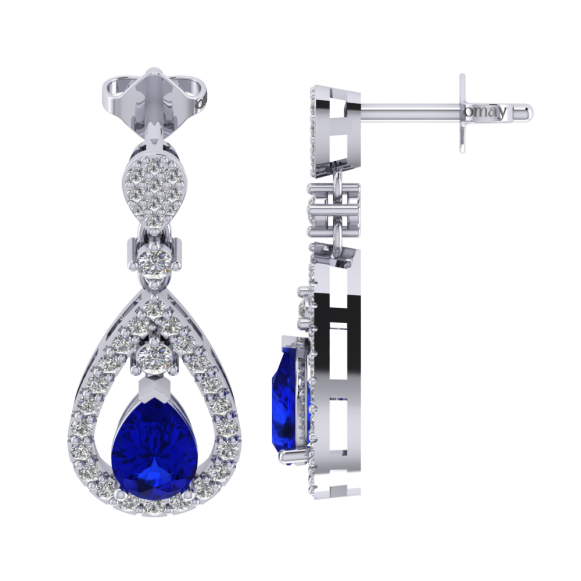 imgi_27_678fb6b091662-678fb6b095e00 1.86 Safir Pırlanta Küpe - Görsel 1