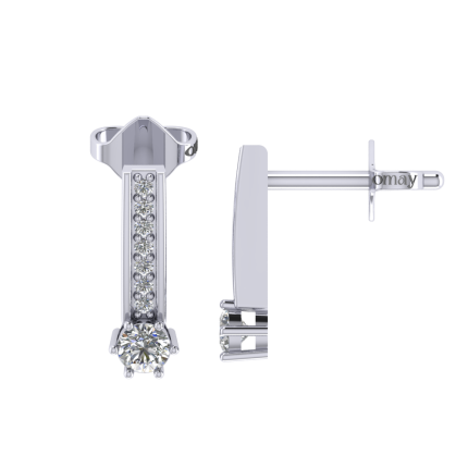 0.27 Karat Pırlanta Küpe