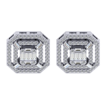 0.96 Karat Pırlanta Küpe - Görsel 3