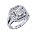 0.73  Baget Pırlanta Yüzük