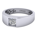 Gümüş 0.50 Pırlanta Yüzük - Görsel 4