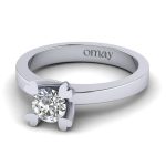 0.50 Tektaş Pırlanta Yüzük - Görsel 4