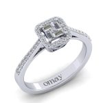 0.36 Baget Pırlanta Yüzük - Görsel 2