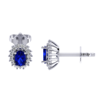 0.52 Safir Pırlanta Küpe - Görsel 3