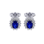 0.52 Safir Pırlanta Küpe - Görsel 2