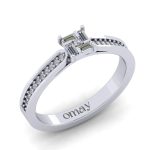 0.23 Baget Pırlanta Yüzük - Görsel 2