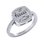 0.58 Baget Pırlanta Yüzük