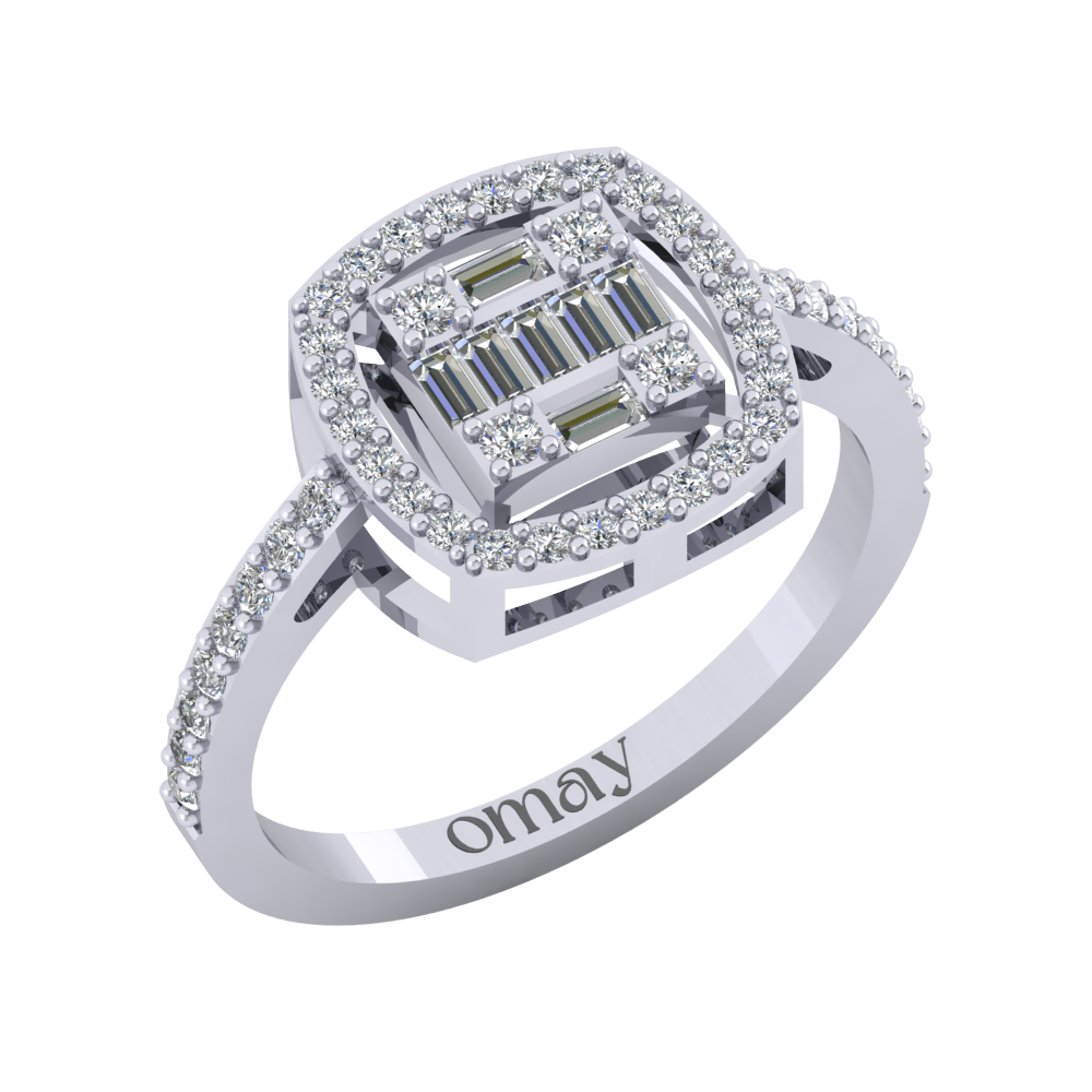 imgi_68_Omay-0038-v1 0.58 Baget Pırlanta Yüzük - Görsel 1