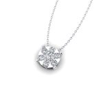 0.45 Karat Pırlanta Baget Kolye - Görsel 3