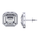 0.96 Karat Pırlanta Küpe - Görsel 2