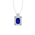 1.48 Safir Pırlanta Kolye - Görsel 2