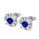 1.83 Safir Pırlanta Küpe - Görsel 2