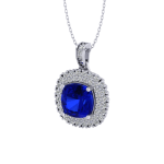 3.16 Safir Pırlanta Kolye - Görsel 3