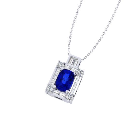 imgi_83_6790c6c0e8012-6790c6c0ebd93 1.48 Safir Pırlanta Kolye - Görsel 1