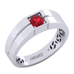 Yakut 0.50 Pırlanta Yüzük