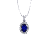 0.72 Safir Pırlanta Kolye - Görsel 3