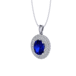 1.46 Safir Pırlanta Kolye