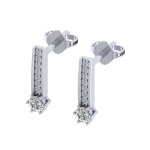 0.27 Karat Pırlanta Küpe - Görsel 2