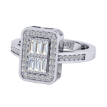 0.49 Pırlanta Baget Yüzük - Görsel 2