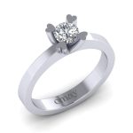 0.50 Tektaş Pırlanta Yüzük - Görsel 3