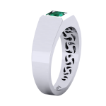 0.50 Zümrüt Pırlanta Yüzük - Görsel 4