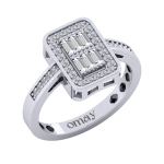 0.49 Pırlanta Baget Yüzük