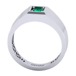 0.50 Zümrüt Pırlanta Yüzük - Görsel 2