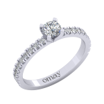 0.77 Pırlanta Yüzük - Görsel 4