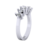 0.74 Beştaş Pırlanta Yüzük - Görsel 4