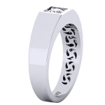 Gümüş 0.50 Pırlanta Yüzük - Görsel 3